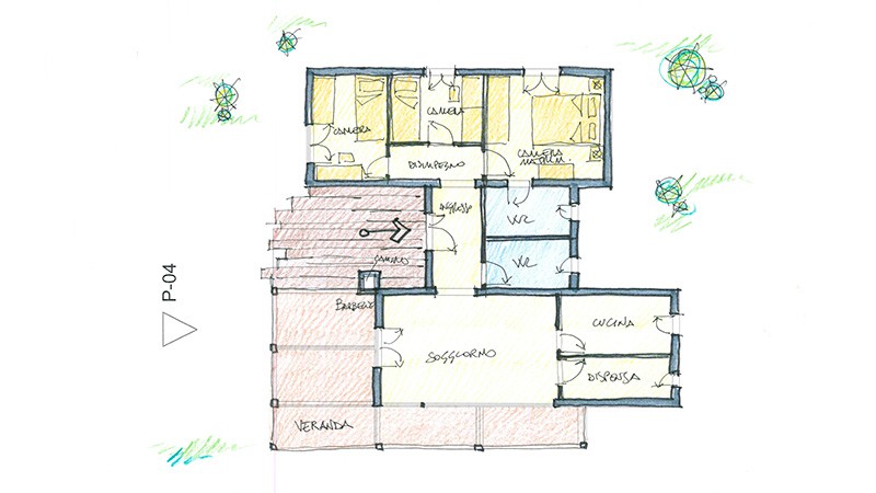 planimetria modulo abitativo