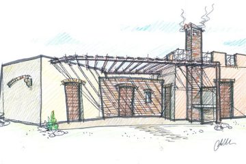 disegni prospettico casa prefabbricata